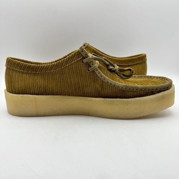 Clarks Mens Wallabee Cup Moccasin Loafers US 13 M Tan Corduroy Nubuck NIB - Picture 5 of 13